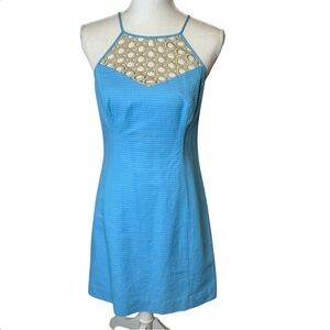 Lilly Pulitzer Larina Sea Spray Blue Shift Dress 4